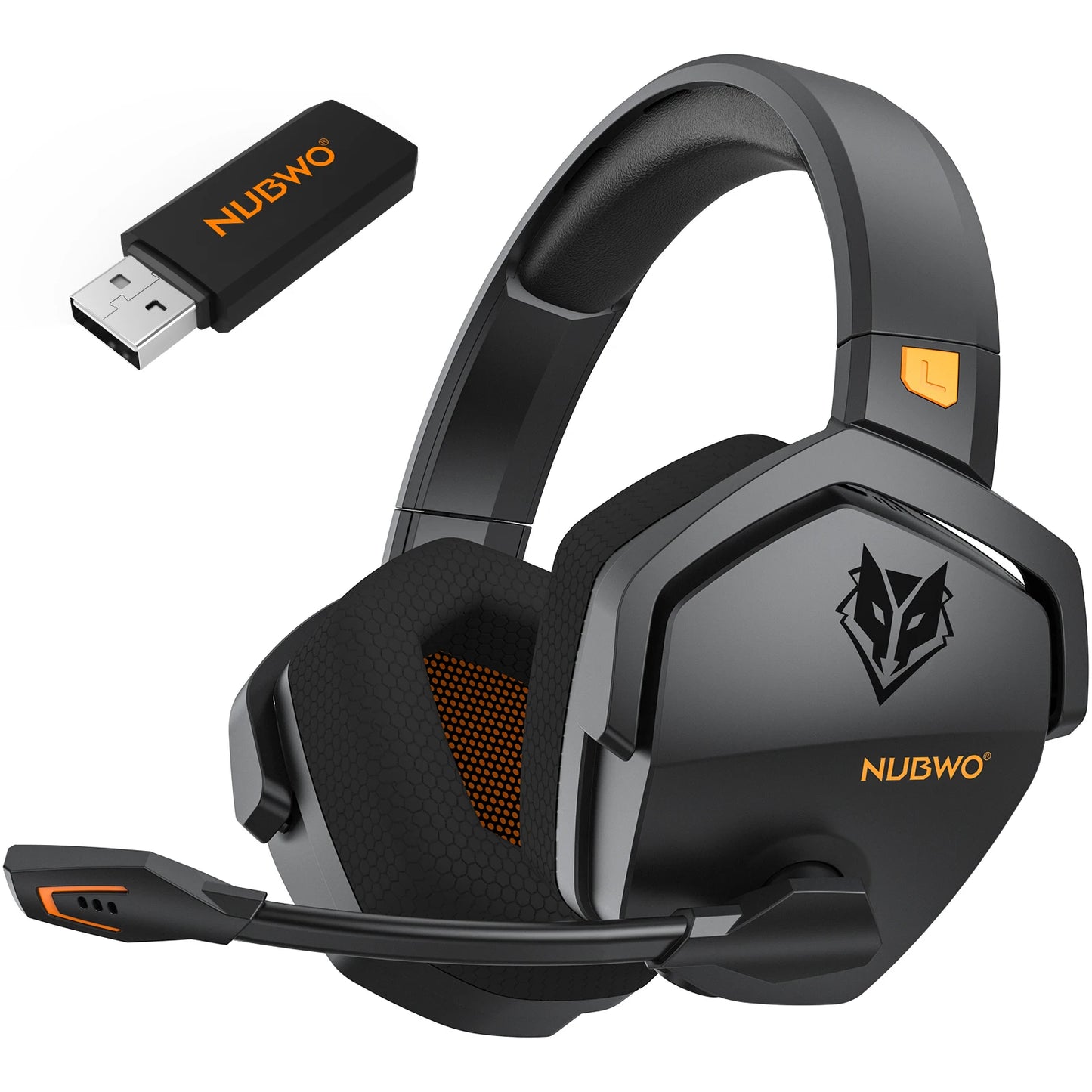 NUBWO G06 Dual Wireless Gaming Headset with Microphone for PS5, PS4, PC, Mobile, Switch 2.4GHz Bluetooth Wireless Headset