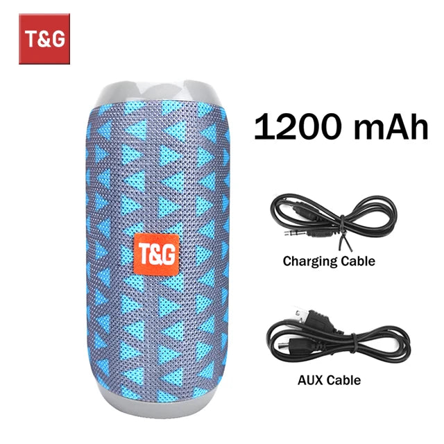Haut-parleur Bluetooth portable TWS — étanche, stéréo surround, radio FM, support TF, extérieur