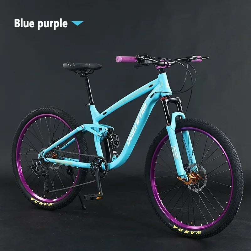 27.5 inch mountain bike soft tail MTB 9/10 speed Cross Country bike hydraulic disc brakes shock absorption downhill bicicleta