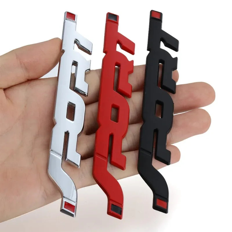 1 pièces accessoires de voiture autocollant style métal 3D Chrome noir coffre de voiture course Sport mot lettre Logo emblème Badge autocollant