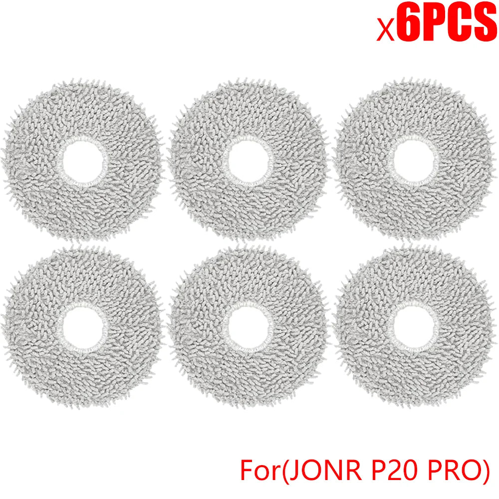 Accessoires pour aspirateur robot P20 PRO — brosse latérale, vadrouille, sac à poussière, microfibre