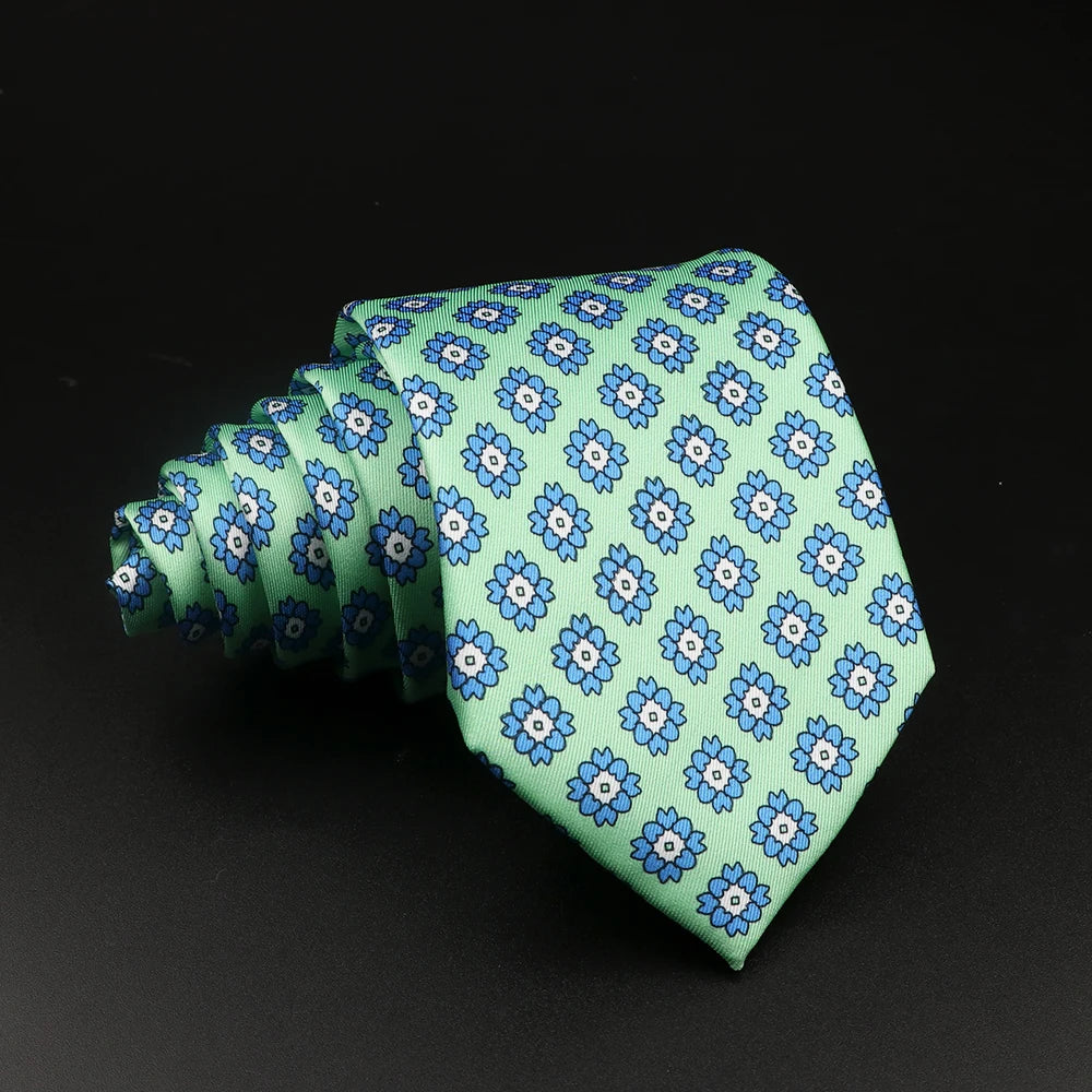 51 Estilos hombres corbatas de seda Jacquard a rayas a cuadros corbata floral accesorios uso diario camisa traje corbata regalo de fiesta de boda