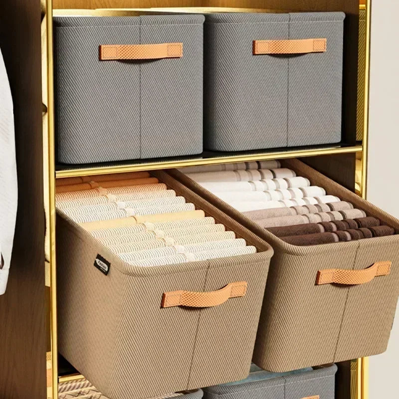 Boite de Rangement Garde-Robe Pliable — Organisateur Vêtements & Linge