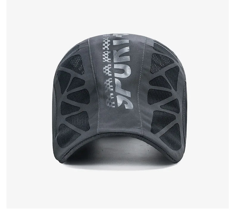 Gorra de deporte con alfabeto para hombres, nueva gorra de verano de malla transpirable, sombra de secado rápido, gorra de protección solar para exteriores