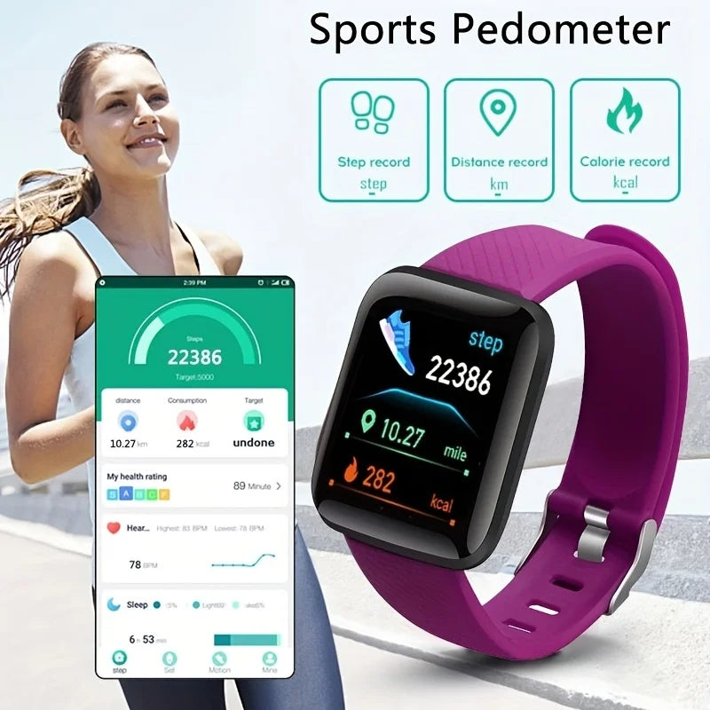 Montre Connectée Sport USB Fitness — Multi-Fonction Android Homme Femme