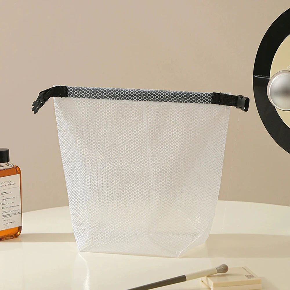 Bolsa de maquillaje de viaje de 1/2 piezas: de gran capacidad, impermeable, portátil, adecuada para natación y transporte al aire libre.