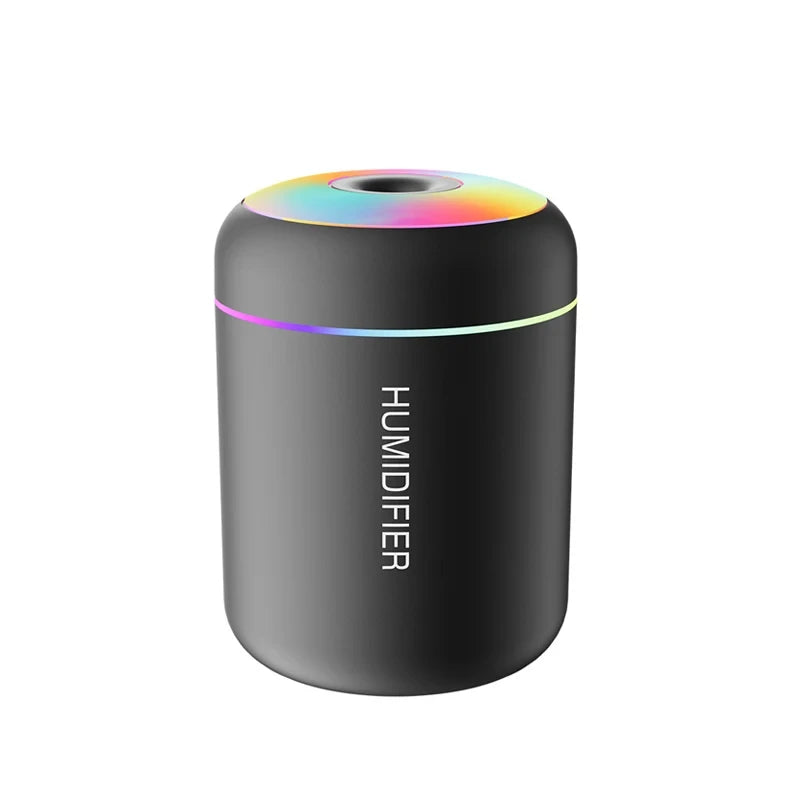 USB LED Air Humidifier, Desktop Cool Mist Sprayer, Aroma Diffuser, Essential Oil Purifier for Home Bedroom