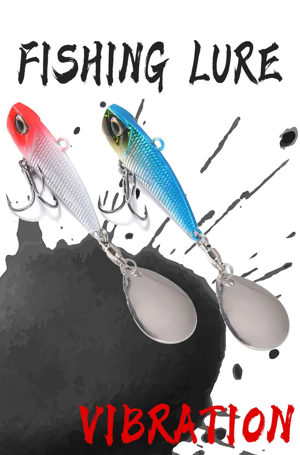 WALK FISH 7g 11g 15g 21g Spinner appât métal VIB leurre de pêche queue rotative Vibration paillettes japon Wobbler pêche à la traîne appât Pesca