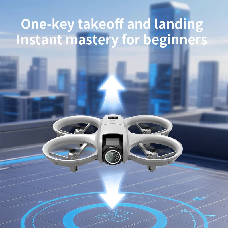 Nouveau H135 Mini Drone WIFI FPV vol stationnaire professionnel 4K caméra poche lumières colorées Dron Rc avion pliable quadrirotor RC jouets cadeaux