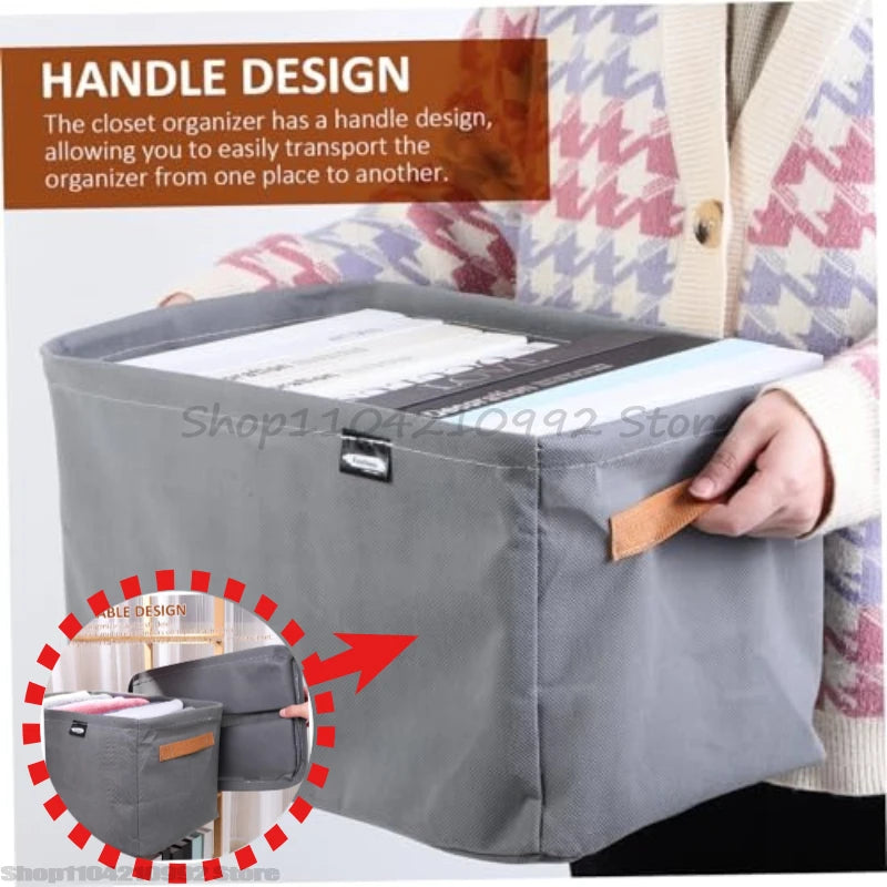 Wardrobe Storage Box, Fabric Storage Basket, Storage Box, Dormitory Wardrobe Storage Box, for Home, Dorm, and Spaces