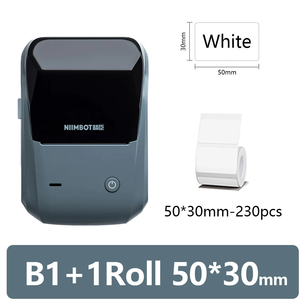 Niimbot B1 Mini impresora térmica portátil autoadhesiva etiquetadora de bolsillo impresora de etiquetas Bluetooth Niimbot B1