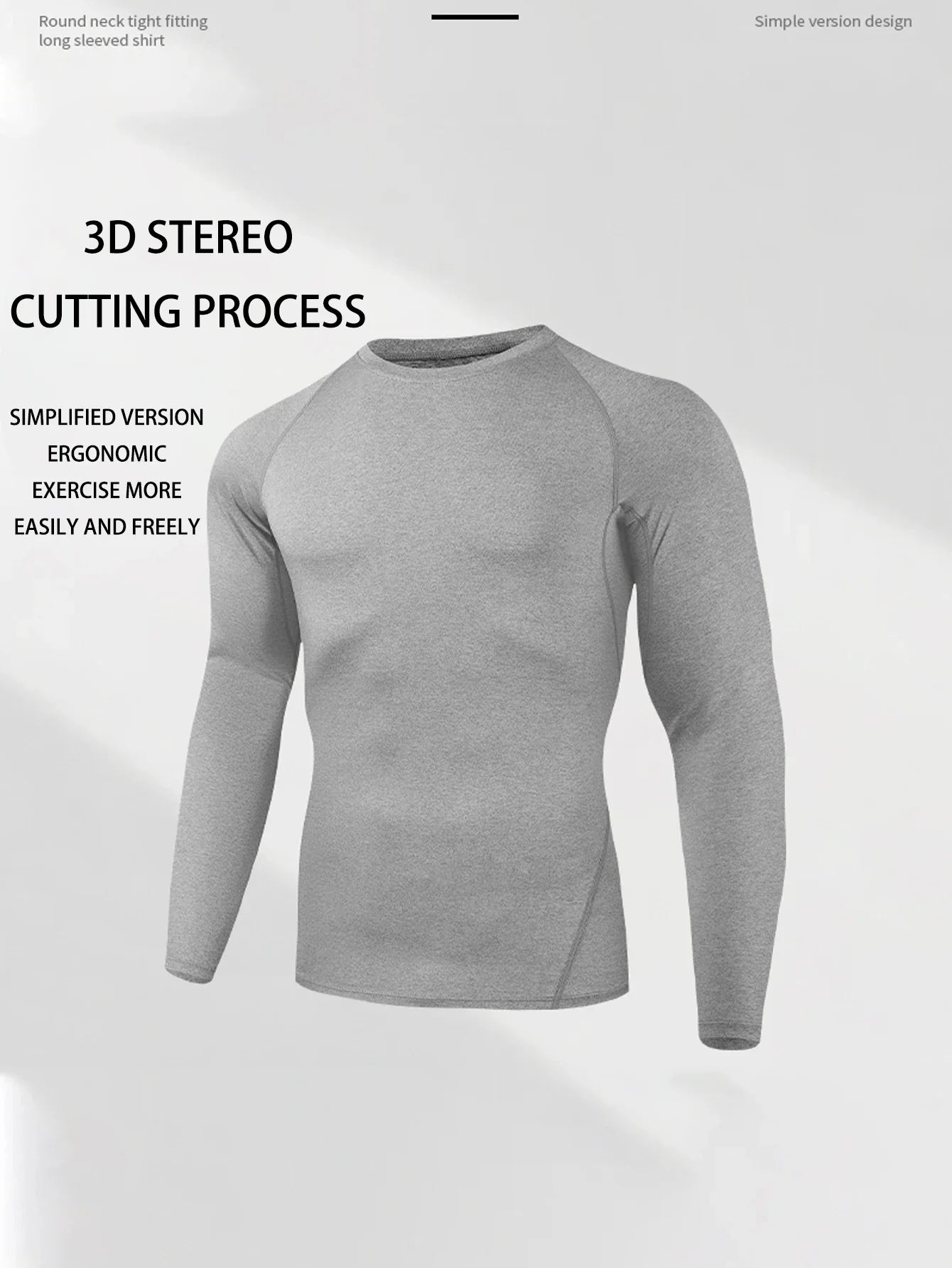 Las camisetas deportivas ajustadas de manga larga más vendidas de 2025, para ciclismo, carrera matutina, entrenamiento de pista, baloncesto