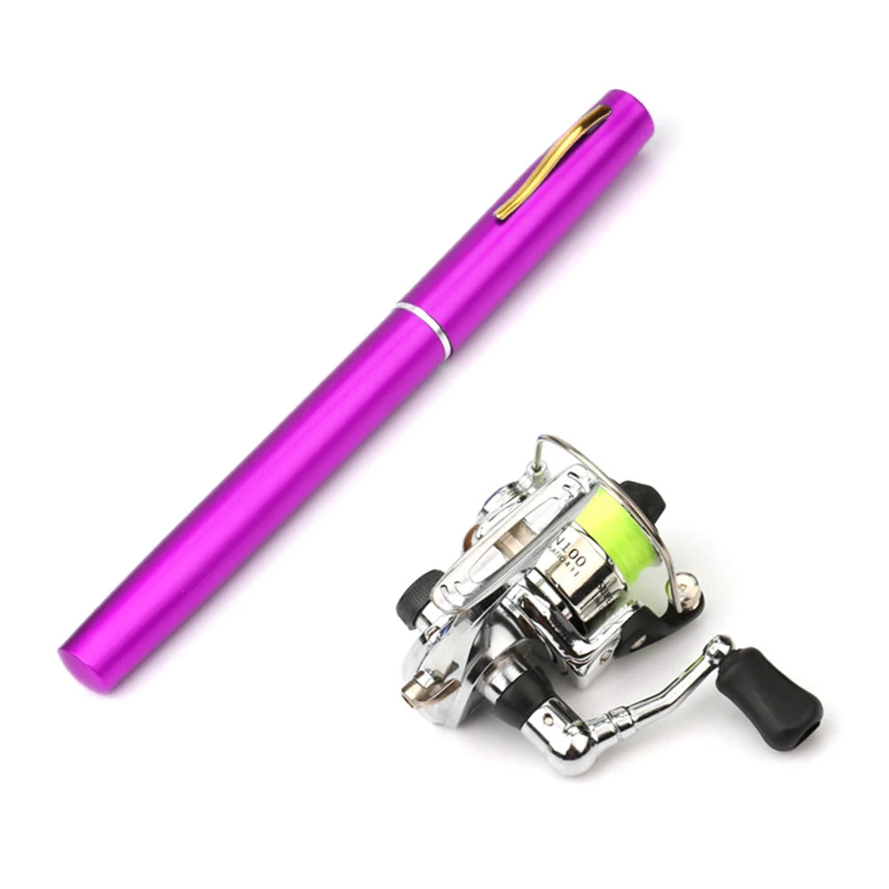 Moulinet de pêche de poche pliable, mini stylo, télescopique, nouveau