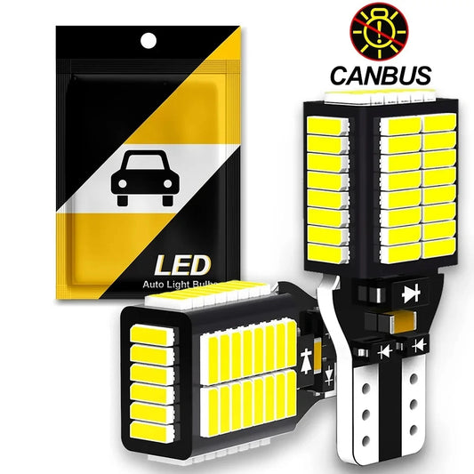 2000LM Canbus T15 High Power T16 LED Reversing Lights for Car Backup Bulb W16W No Hyper Flash Xenon White 6500K Car Lamp Light