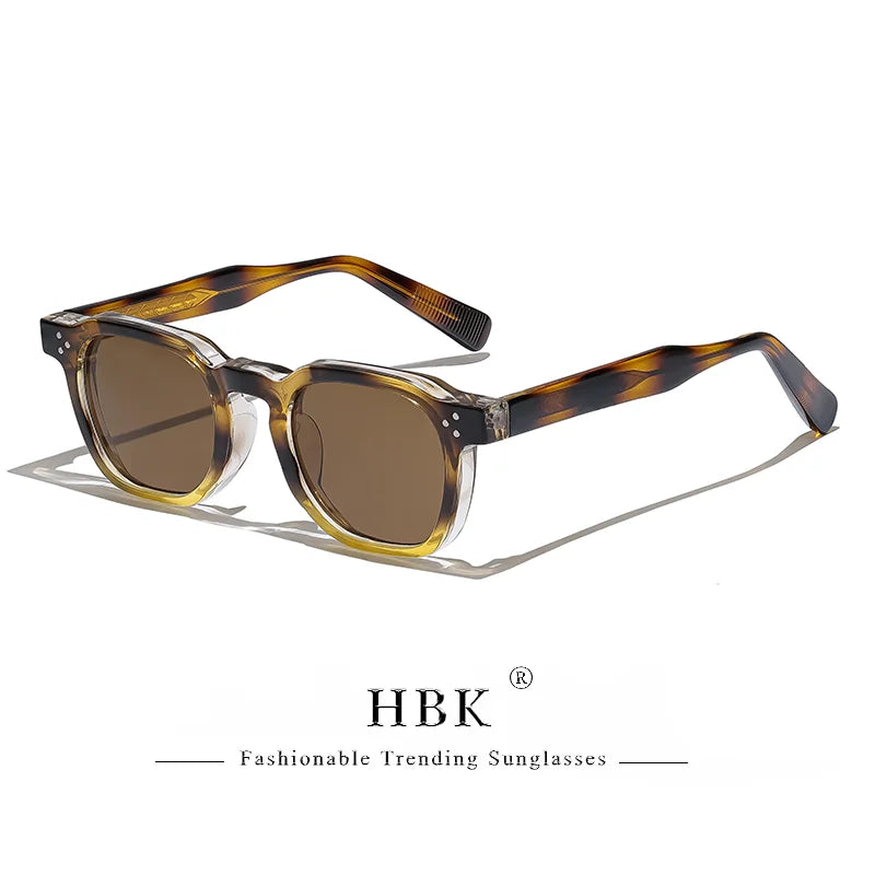 Lunettes de soleil carrées rétro punk — hommes et femmes, plage, conduite, UV400