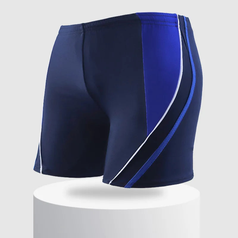 Maillot de bain élastique pour hommes, maillot de bain rayé, plage, Sport, slip court, surf, été, Boxer, costume de bain