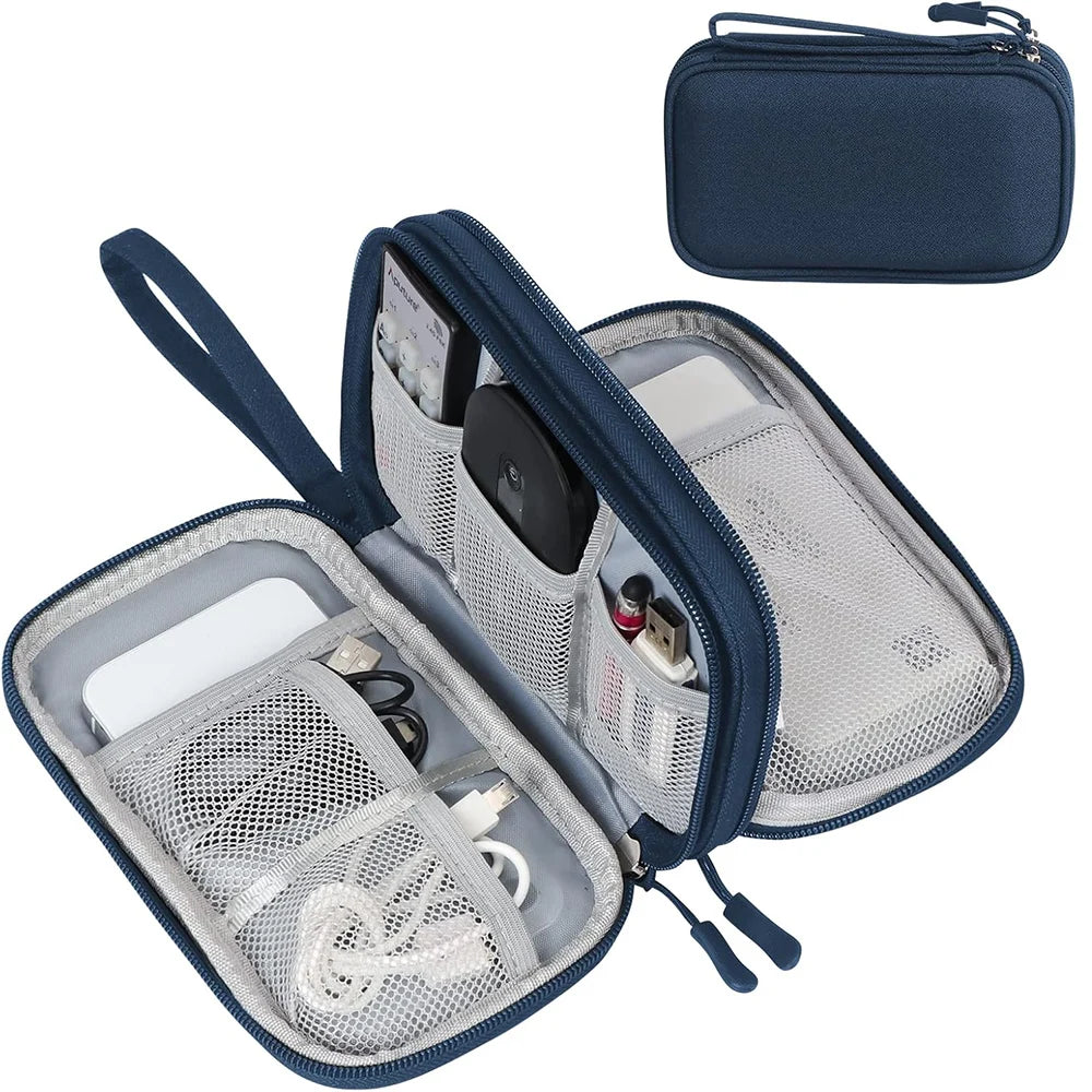 Sac de rangement universel étanche pour câbles, pochette de transport pour accessoires électroniques, rangement pour fils