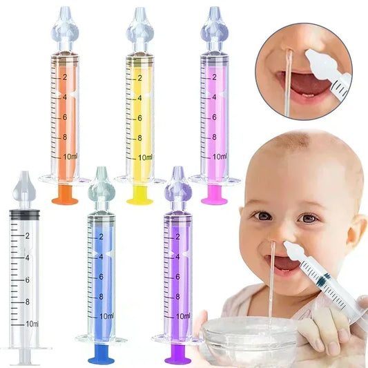 Rinitis irrigador Nasal lavado para niños silicona bebé aspirador Nasal jeringa bebé limpiador de nariz niños lavador nasal reutilizable