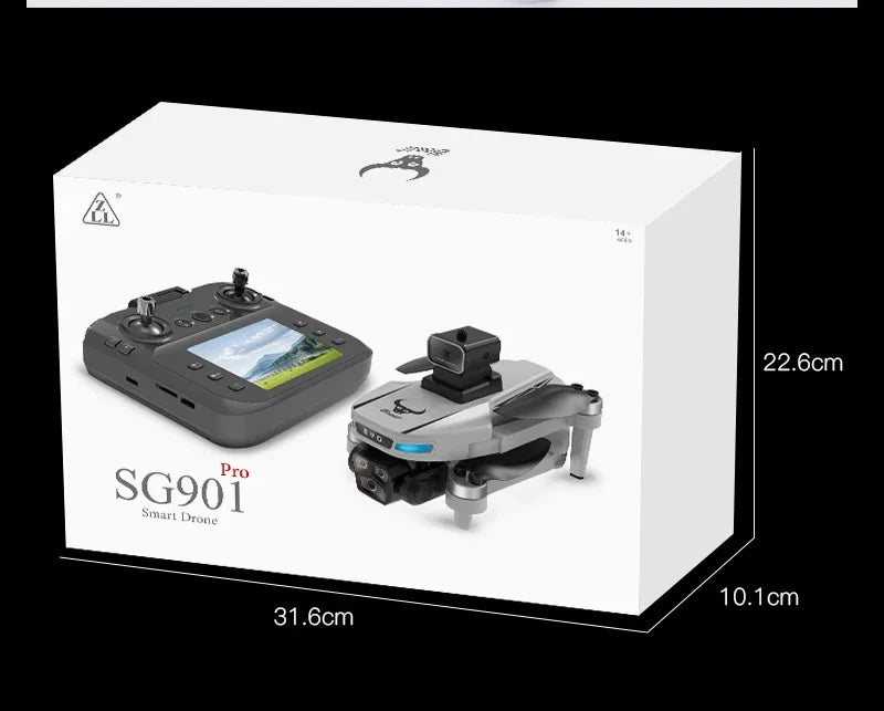 Drone GPS 8K professionnel — évitement d'obstacles, télécommande grand écran, pliable, moteur brushless