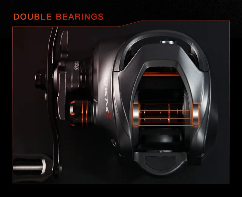 Moulinet Baitcasting SEASIR X2 — Roulement Céramique, Frein N52, 7.3:1