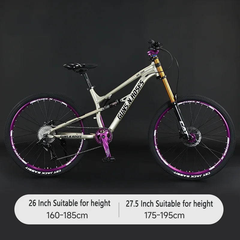 27.5-inch 10-speed Soft Tail Downhill Bicycle Shoulder Air Suspension Mountain Bike Oil Disc Brake Cross-Country Bicicleta