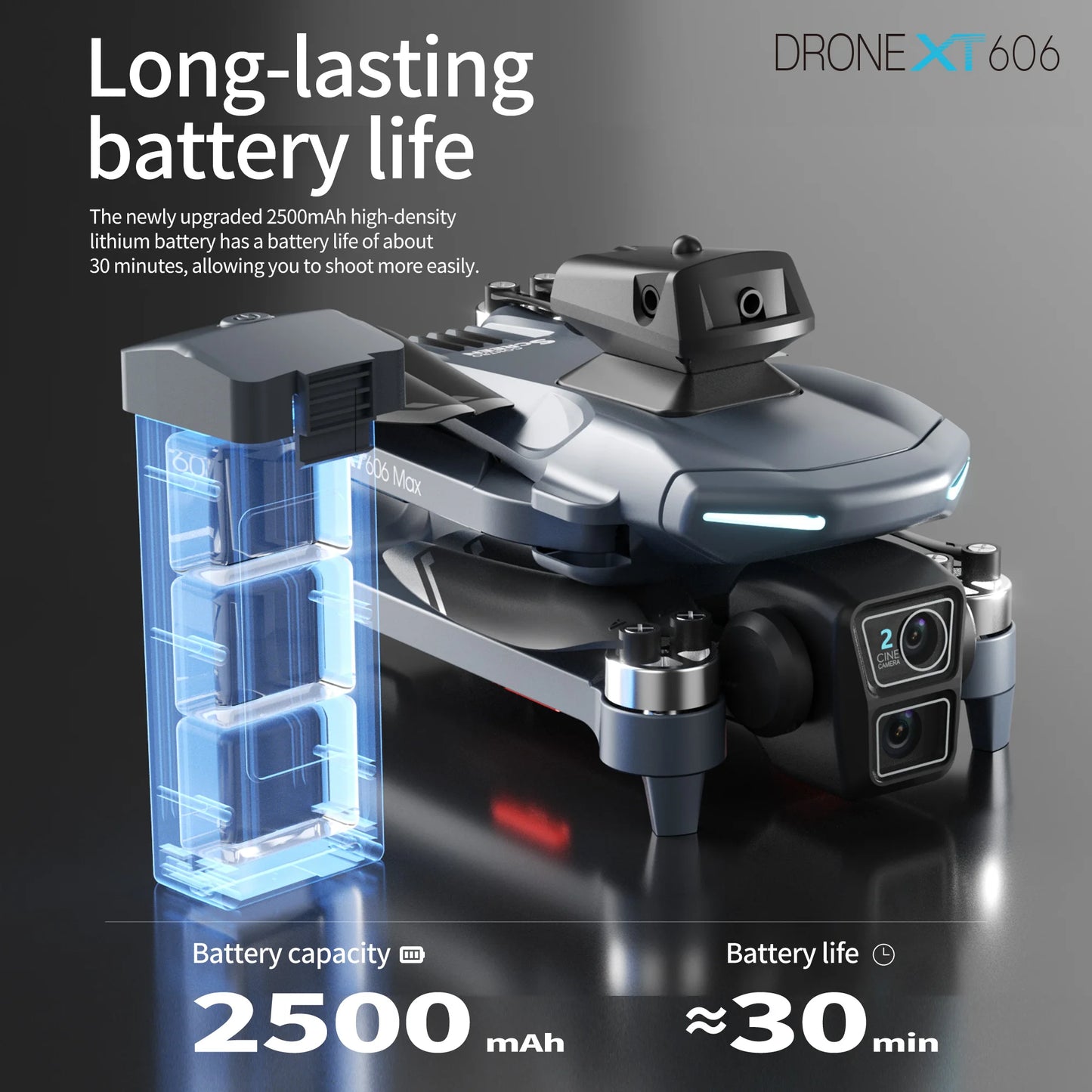 Drone GPS 8K sans fil — double caméra HD, WiFi 5G FPV, évitement d'obstacles, quadricoptère brushless RC