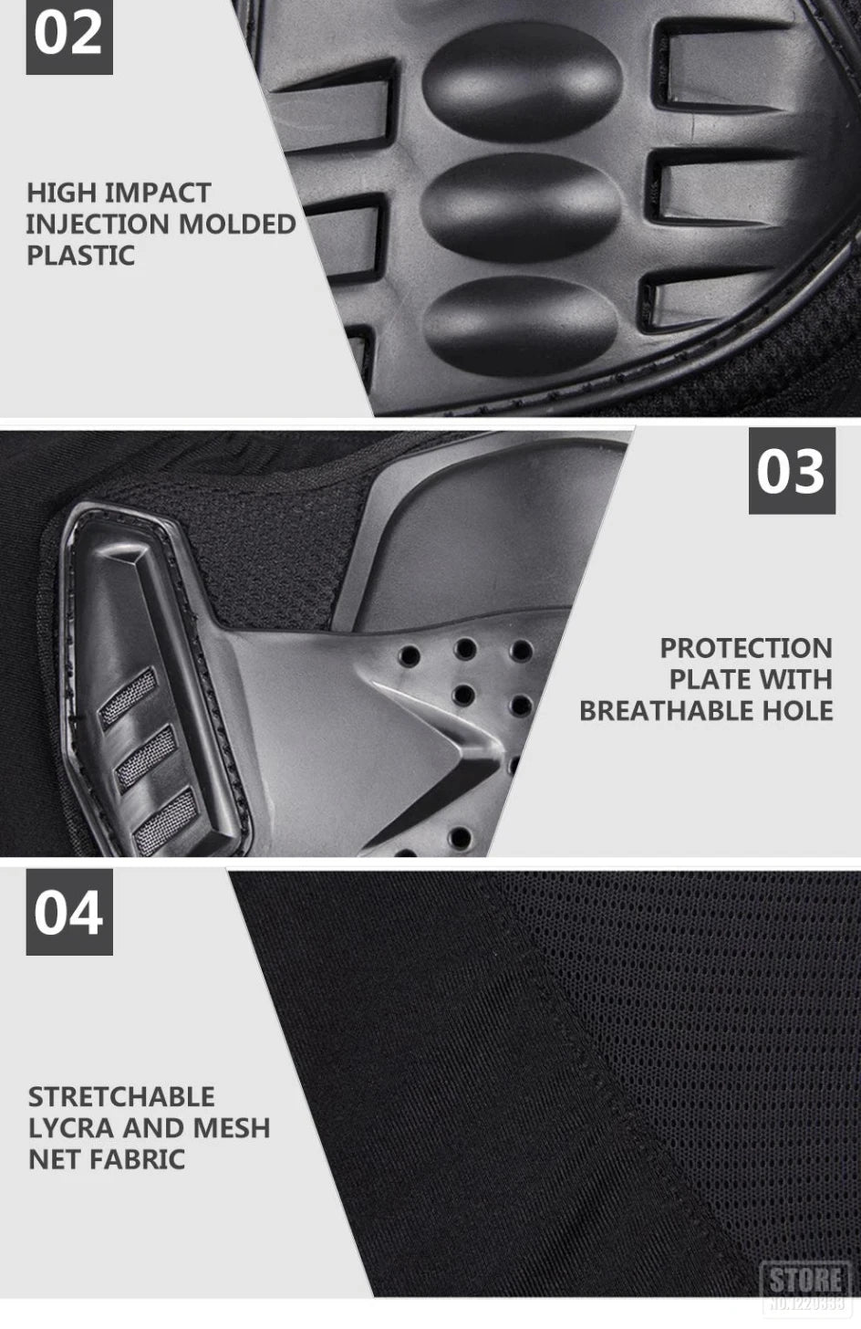 Veste de Motocross pour hommes, armure corporelle, armure de Moto, résistante à l'usure, Anti-chute, veste de course de vélo, Protection de Moto