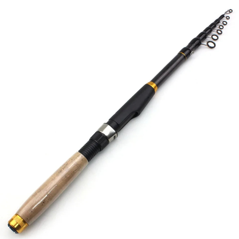 Nouveau 1.8 m-3.0 m canne à pêche multifonction canne à pêche en carbone canne à pêche télescopique voyage canne à pêche ultracorte matériel de pêche
