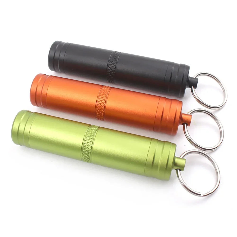 EDC-Boîte étanche pour capsule de survie en randonnée, coffre, support de stockage, pilule, étui d'allumette