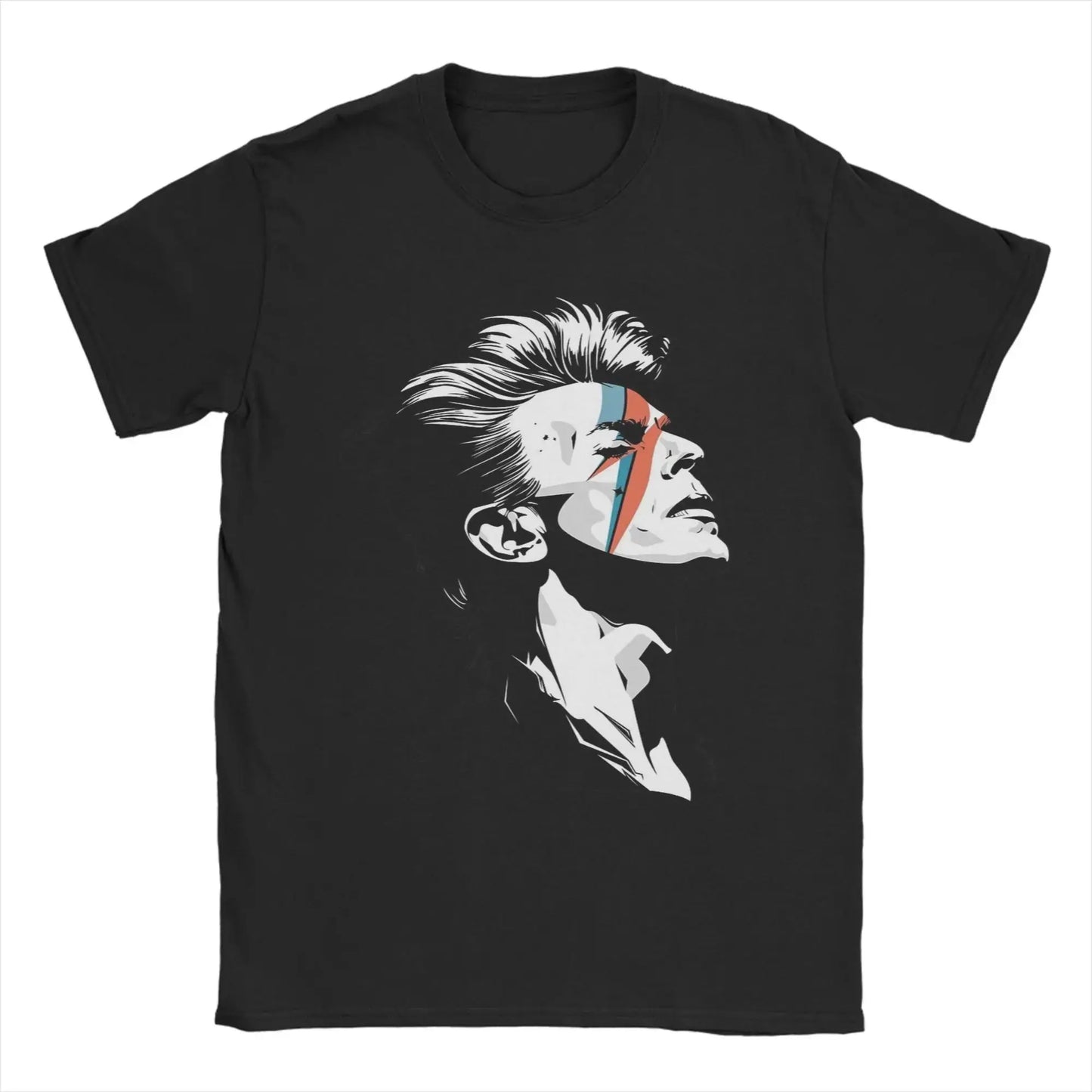 T-shirt décontracté col rond imprimé — surdimensionné, style gothique, coton, nouvelle collection