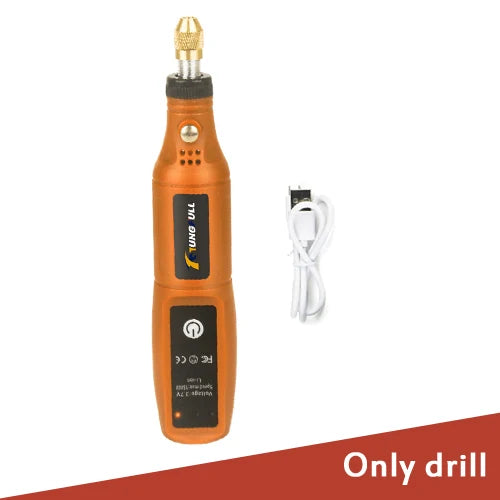 Minitaladro eléctrico USB, bolígrafo de grabado inalámbrico, recargable, herramientas Dremel, herramienta rotativa, taladro de mano inalámbrico, minipulidora