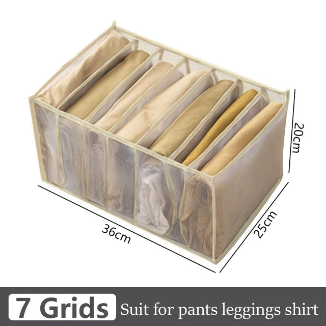Jeans organization storage box, closet organizer, clothes organization system, drawer organizers, pants storage cabinet