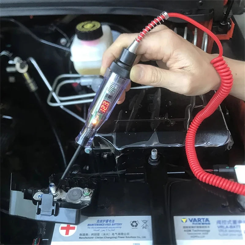 Car Truck Voltage Circuit Tester, 6V 24V Automotive Tools, Car Diagnostic Probe, Test Pen, Light Bulb, Electrical Measurement Pen
