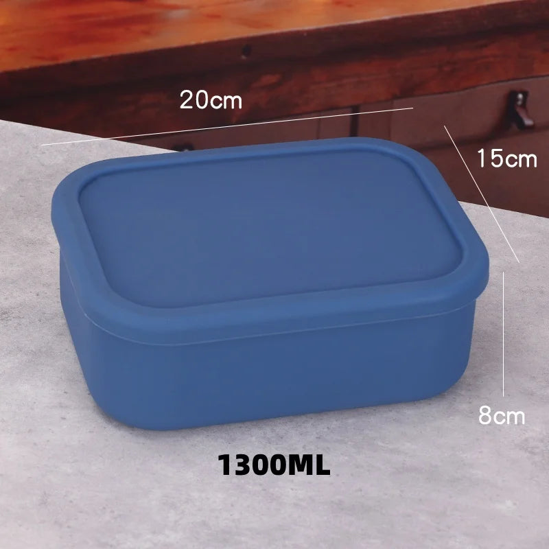 Conteneur à déjeuner en silicone boîte bento — anti-fuite, sans BPA, lavable au lave-vaisselle