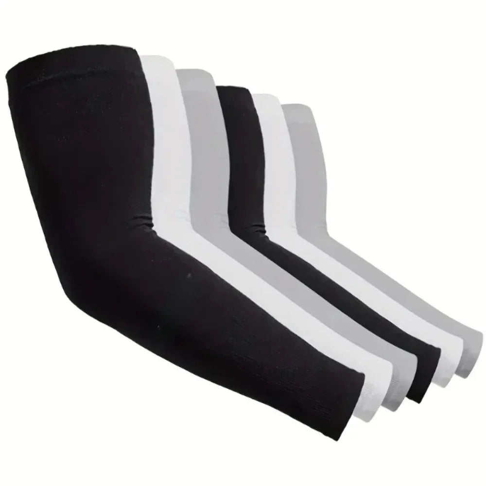 3 Pairs UV Sun Protection Arm Sleeves – Breathable Protection, Suitable for Driving, Sports, Hiking, and Outdoor Summer Activities