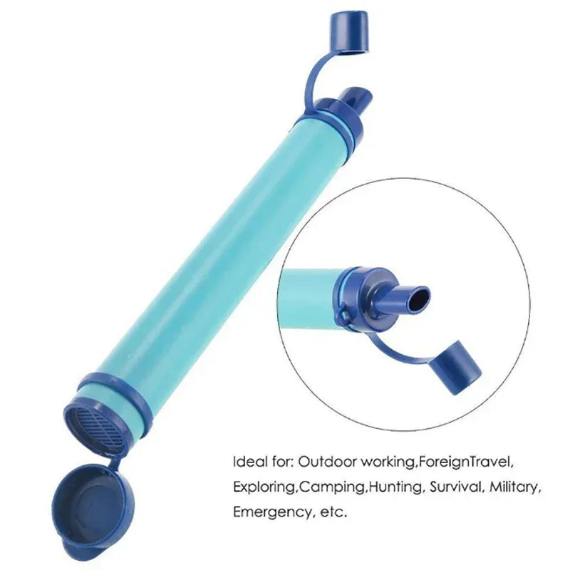 Mini filtre à eau en plein air, paille de Purification de Camping, purificateur d'eau Portable de randonnée pour la survie ou les fournitures d'urgence
