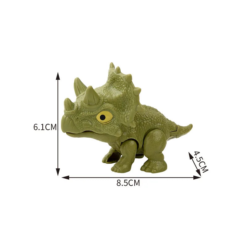 Dinosaure jurassique Triceratops tyrannosaure, modèle de jouets pour enfants, dinosaures créatifs pour mordre les doigts, jouet interactif, cadeau pour garçon