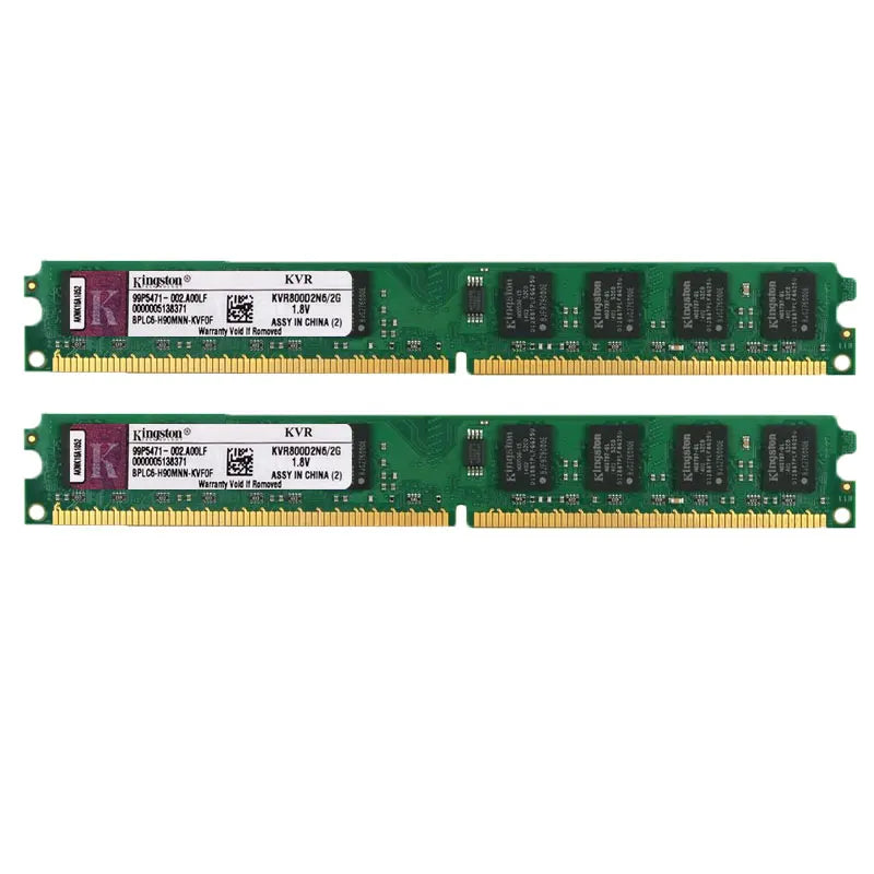 Barrette RAM DDR2 Kingston 2 Go / 4 Go DIMM 667 MHz 800 MHz — PC Bureau