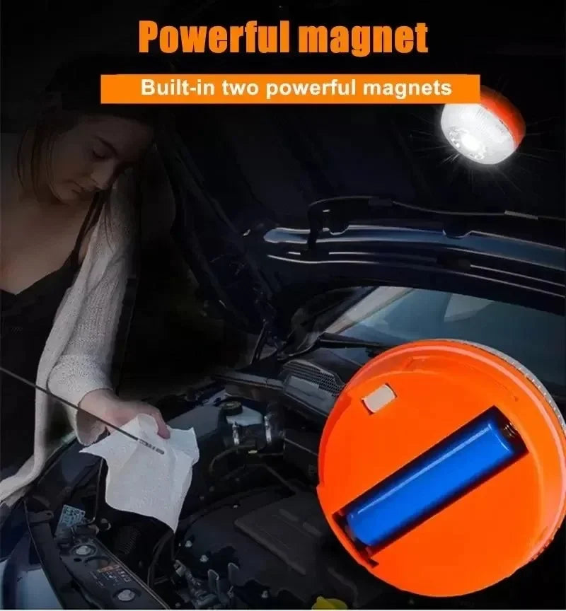 Balise d'urgence pour voiture, 2 Modes d'éclairage, batterie Version, stroboscope à Induction, voyant d'avertissement clignotant