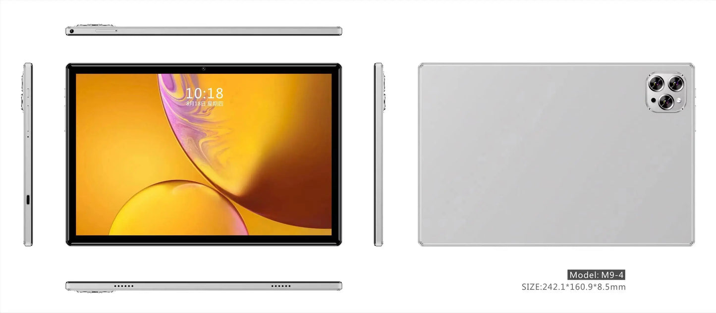 Global Pad-Tablet de persistencia 4G, Octa Core, Android 12, Ordenador PC, Tarjeta ocular para turistas, Llamada telefónica, WiFi, Bluetooth, Original, Nuevo, 2024