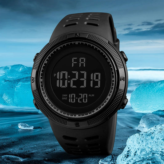 Montre Sport Numérique Étanche Militaire — Lumineuse Chrono Alarme Course