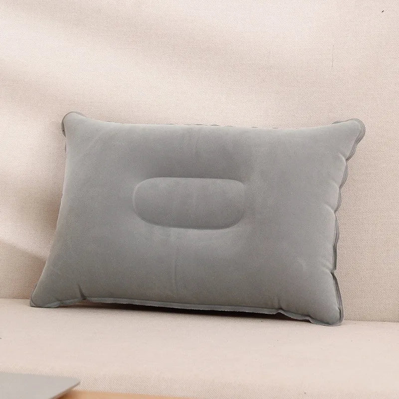 Supporte le cou et la taille Oreiller gonflable confortable pour une utilisation en extérieur, adapté aux bureaux, voitures, camping, randonnée et sieste