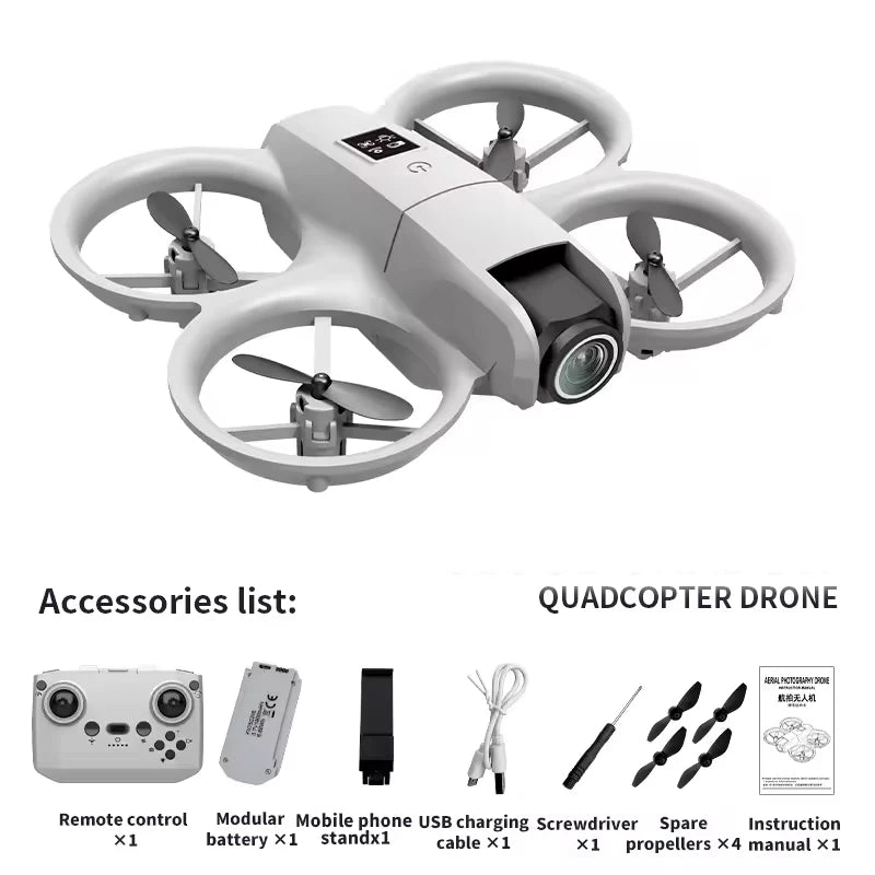 Nuevo mini Dron WIFI FPV Hover profesional con cámara 4K, luces coloridas, Dron RC plegable, cuadricóptero RC, juguetes de regalo