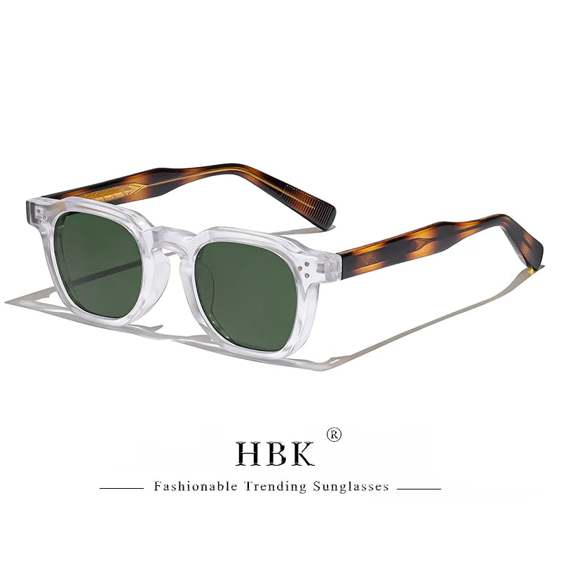Lunettes de soleil carrées rétro punk — hommes et femmes, plage, conduite, UV400