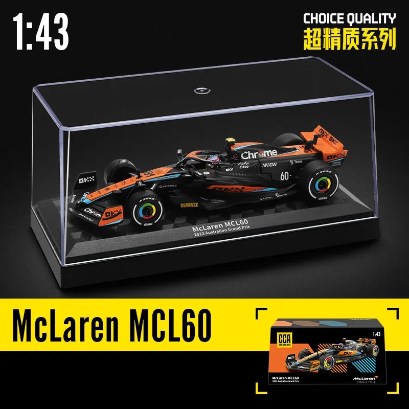 Modèle de voiture de course F1 1/43 avec boîte d'affichage — collection, cadeau garçon, décoration
