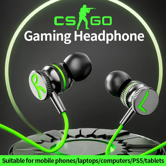 Casque gamer filaire avec micro — écouteurs jeu, téléphone, tablette, ordinateur portable, universel (v3)