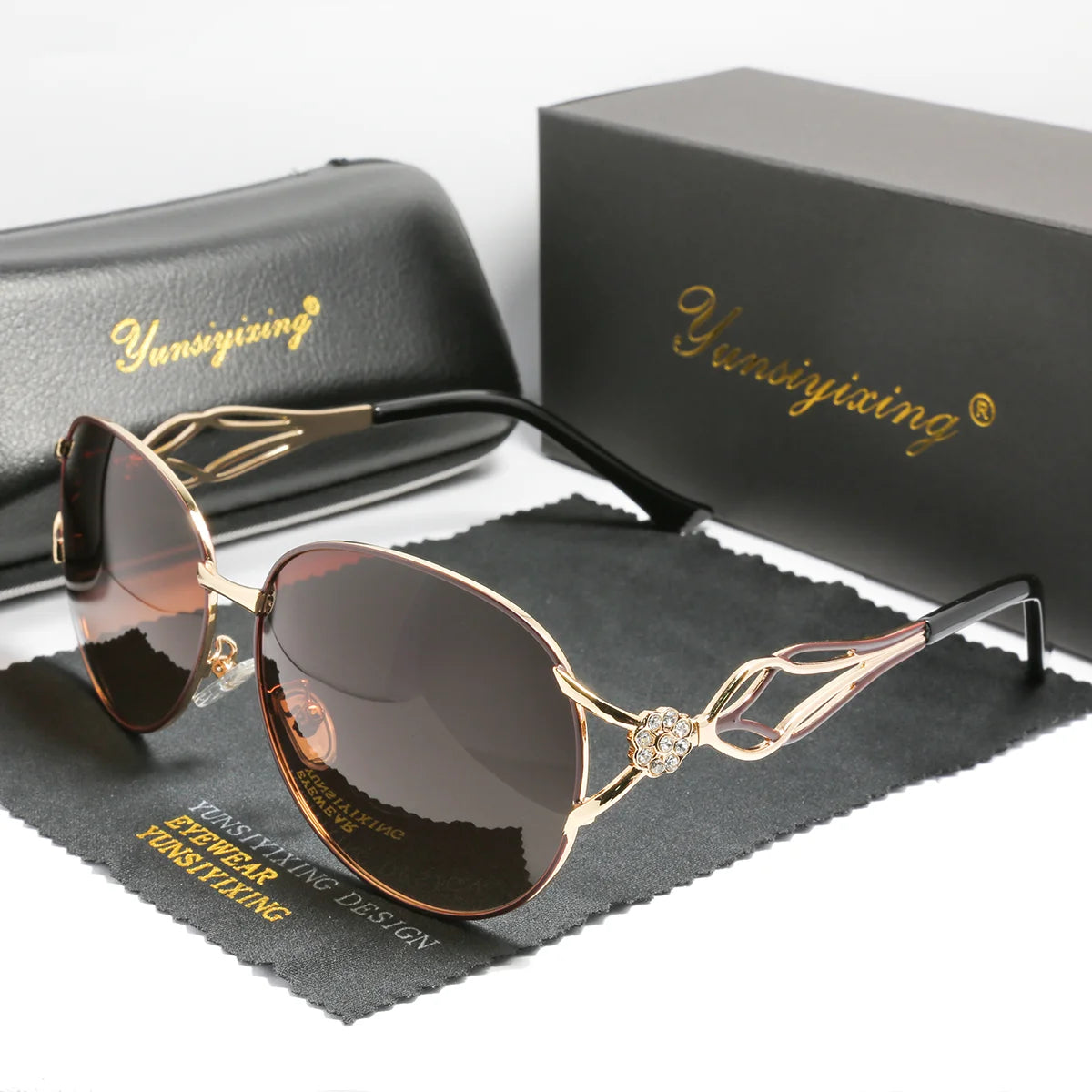 YSYX Butterfly Polarized Sunglasses for Women, Luxury UV400 Driving Sunglasses, Fashion Eyewear 2023