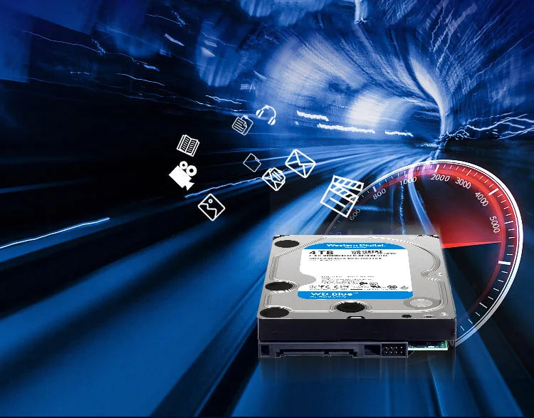 Disque dur interne WD Blue 3,5" SATA III 5400 RPM — 500 Go à 6 To
