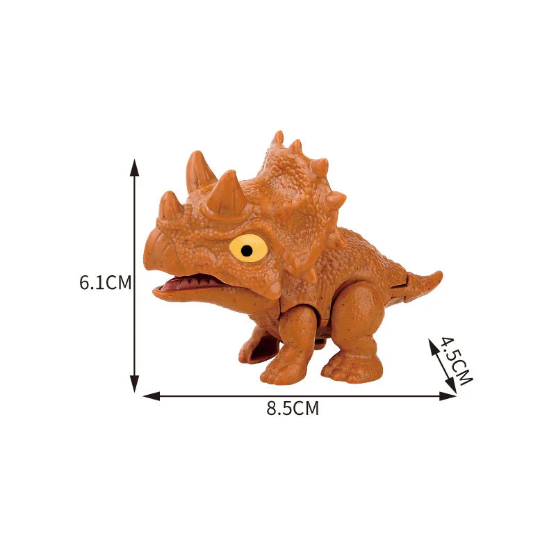 Dinosaure jurassique Triceratops tyrannosaure, modèle de jouets pour enfants, dinosaures créatifs pour mordre les doigts, jouet interactif, cadeau pour garçon