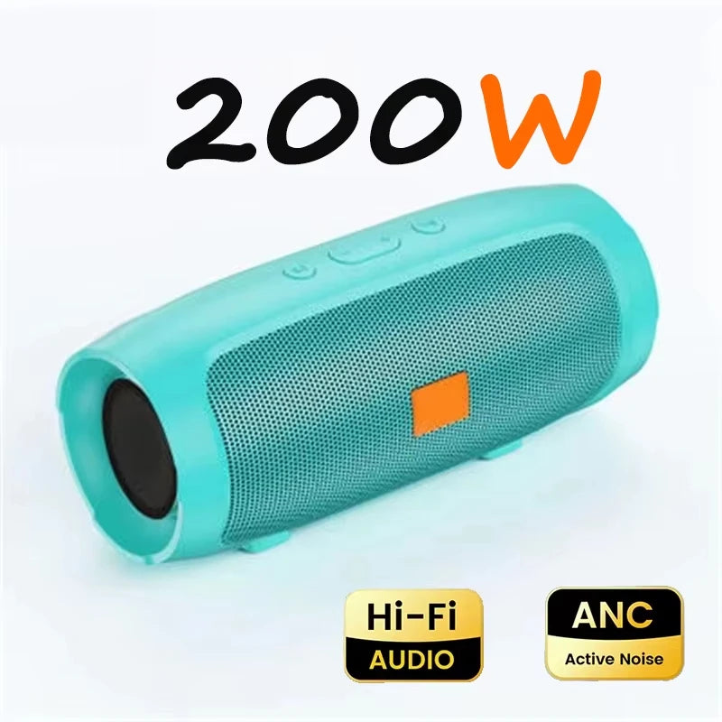 Haut-parleur Bluetooth portable — double stéréo, USB, TF, FM, subwoofer, extérieur